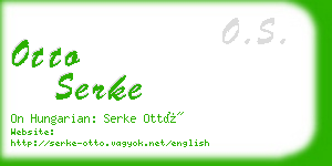 otto serke business card